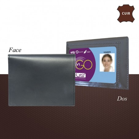 PORTE FEUILLE AGENT SECURITE PRIVEE 2 VOLETS AVEC CARTE NAVIGO  - 2