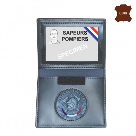 PORTE FEUILLE SAPEUR POMPIER 2 VOLETS AVEC CARTE NAVIGO  - 1