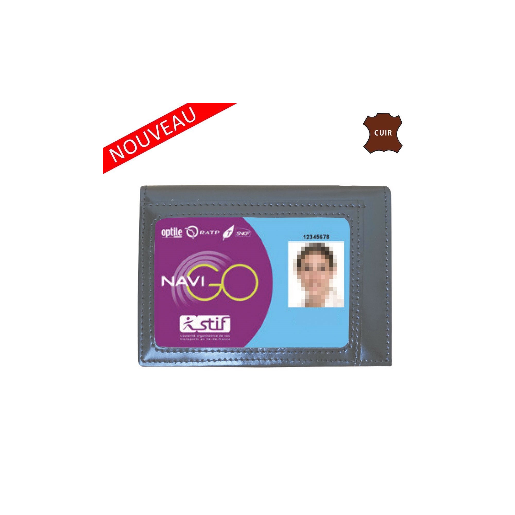 PORTE FEUILLE SAPEUR POMPIER 2 VOLETS AVEC CARTE NAVIGO  - 2