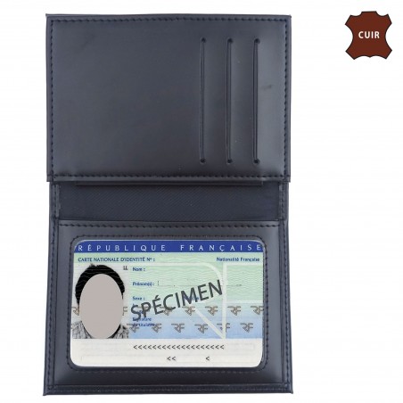 PORTE FEUILLE AGENT SECURITE PRIVEE 3 VOLETS AVEC EMPLACEMENT CARTE NAVIGO  - 2