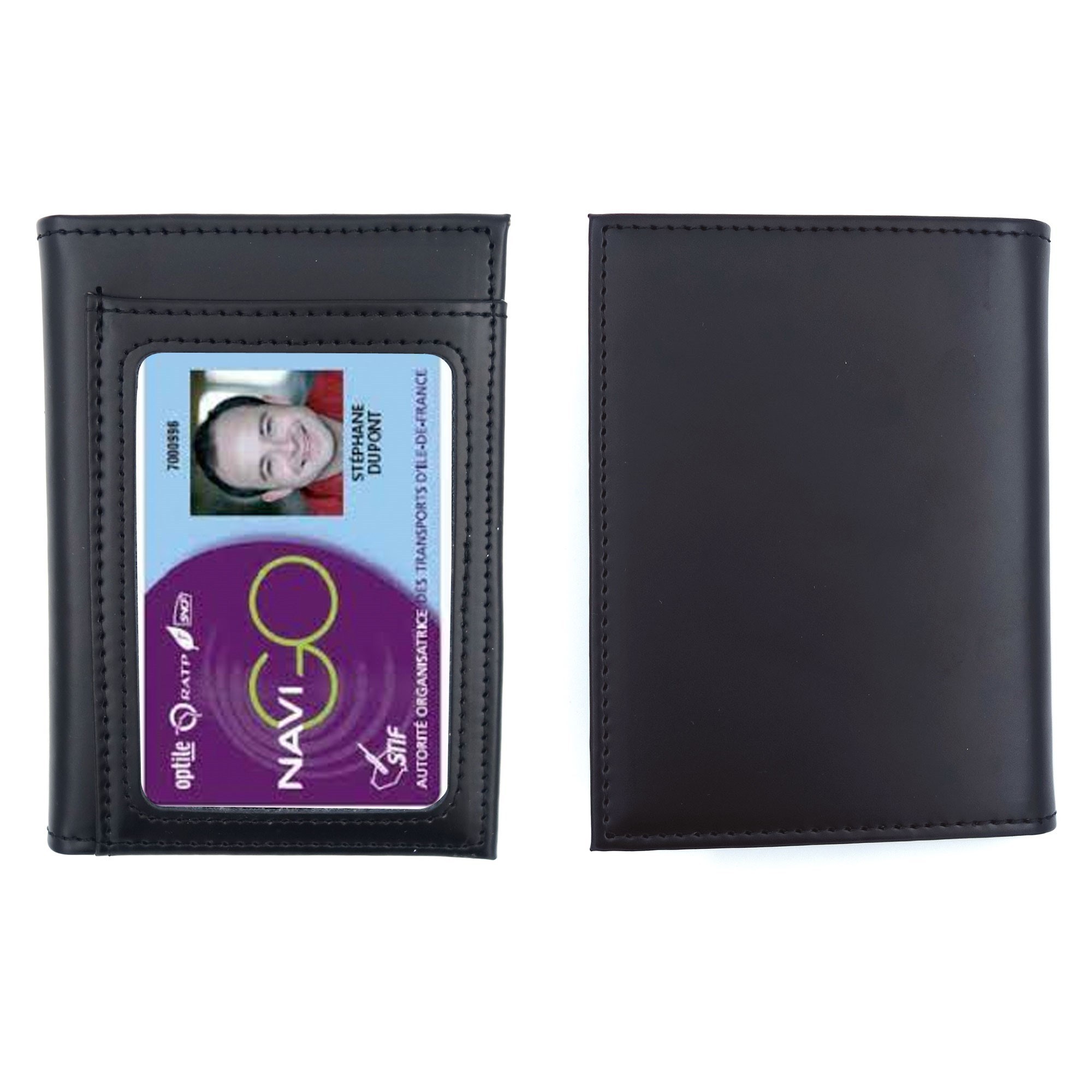 PORTE FEUILLE POLICE 3 VOLETS AVEC EMPLACEMENT CARTE NAVIGO  - 6 PORTE FEUILLE POLICE 3 VOLETS AVEC EMPLACEMENT CARTE NAVIGO  - 6