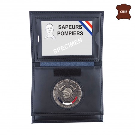 PORTE FEUILLE SAPEUR POMPIER 3 VOLETS AVEC EMPLACEMENT CARTE NAVIGO  - 1