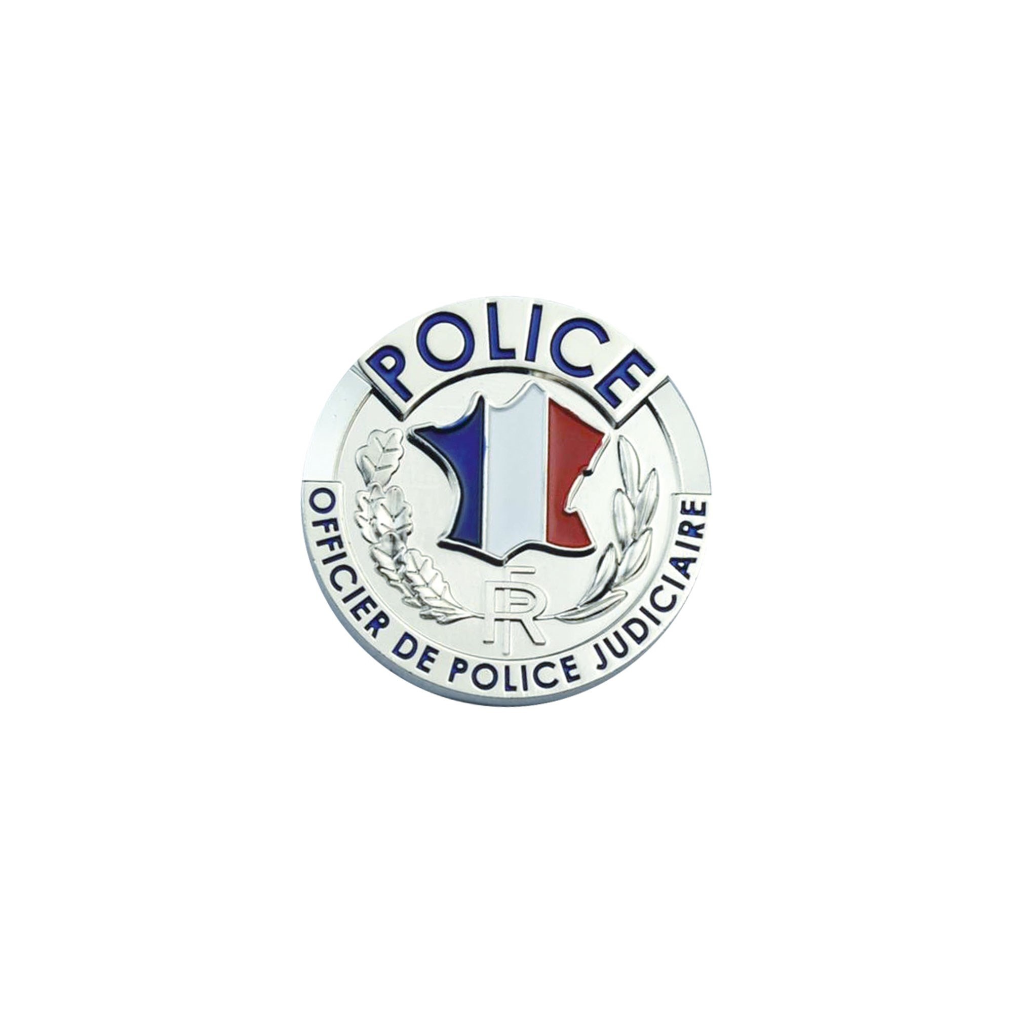 PORTE-CARTES CUIR FORMAT CB + BILLET AVEC INSIGNE POLICE  - 3