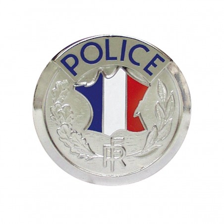 PORTE-CARTES CUIR FORMAT CB + BILLET AVEC INSIGNE POLICE  - 4