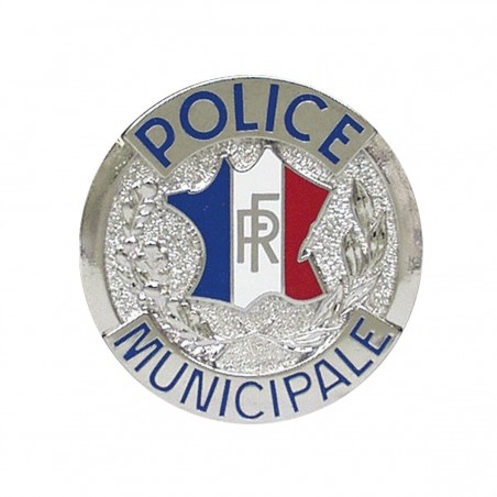 PORTE-CARTES CUIR FORMAT CB + BILLET AVEC INSIGNE POLICE  - 5