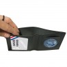 PORTE-CARTES CUIR FORMAT CB + BILLET AVEC INSIGNE SAPEUR POMPIER  - 2