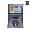 PORTE-CARTES CUIR FORMAT CB AVEC INSIGNE GENDARMERIE  - 1 PORTE-CARTES CUIR FORMAT CB AVEC INSIGNE GENDARMERIE  - 1