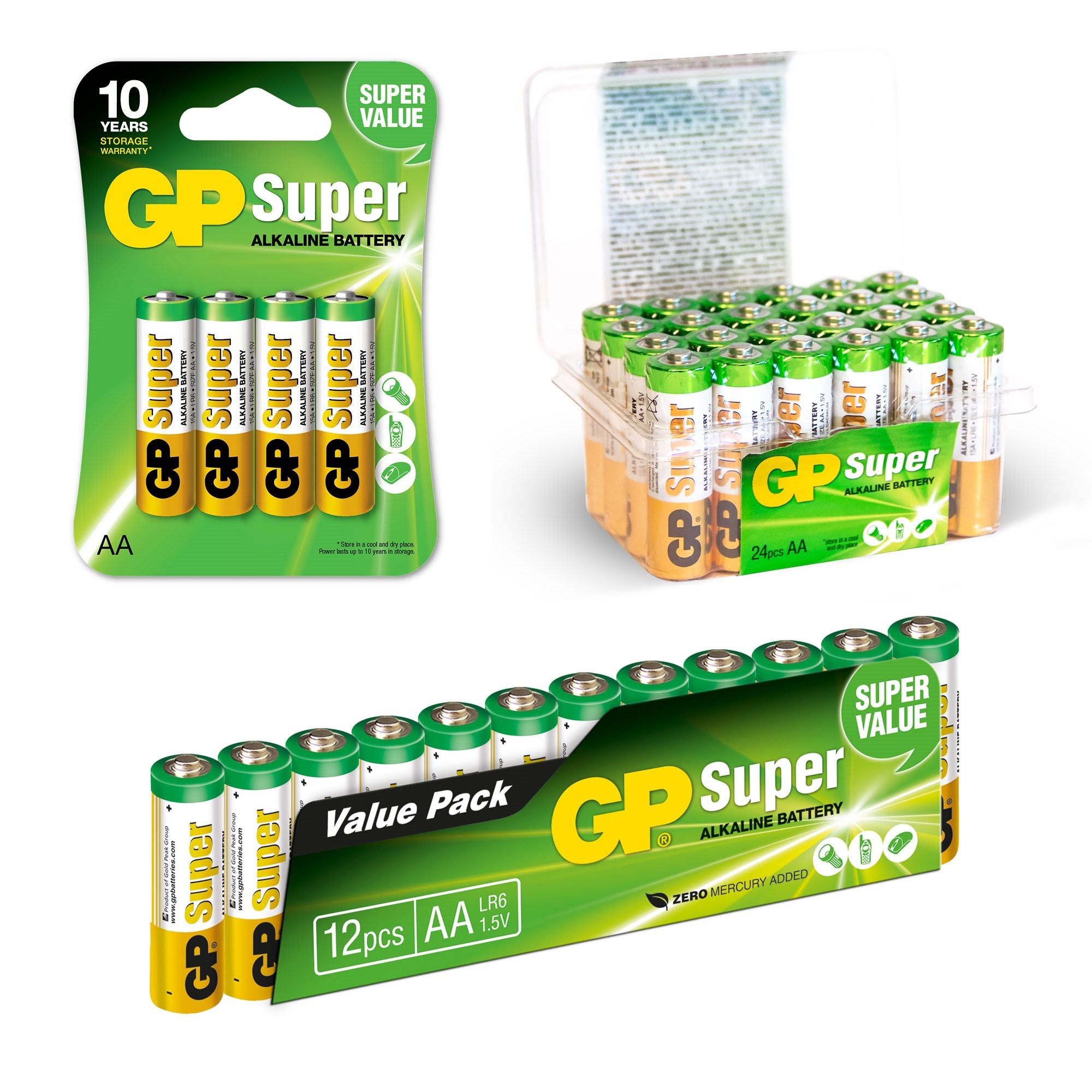 Piles alcalines AA / LR6 Super  - 1 Piles alcalines AA / LR6 Super  - 1