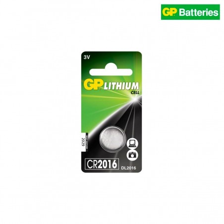 GP pile bouton, Lithium, CR2016  - 1