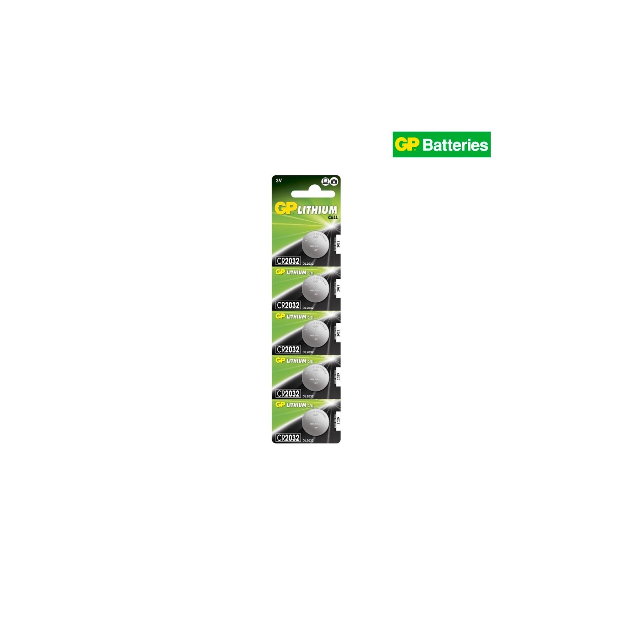 GP pile bouton, Lithium, CR2032 X 5  - 1