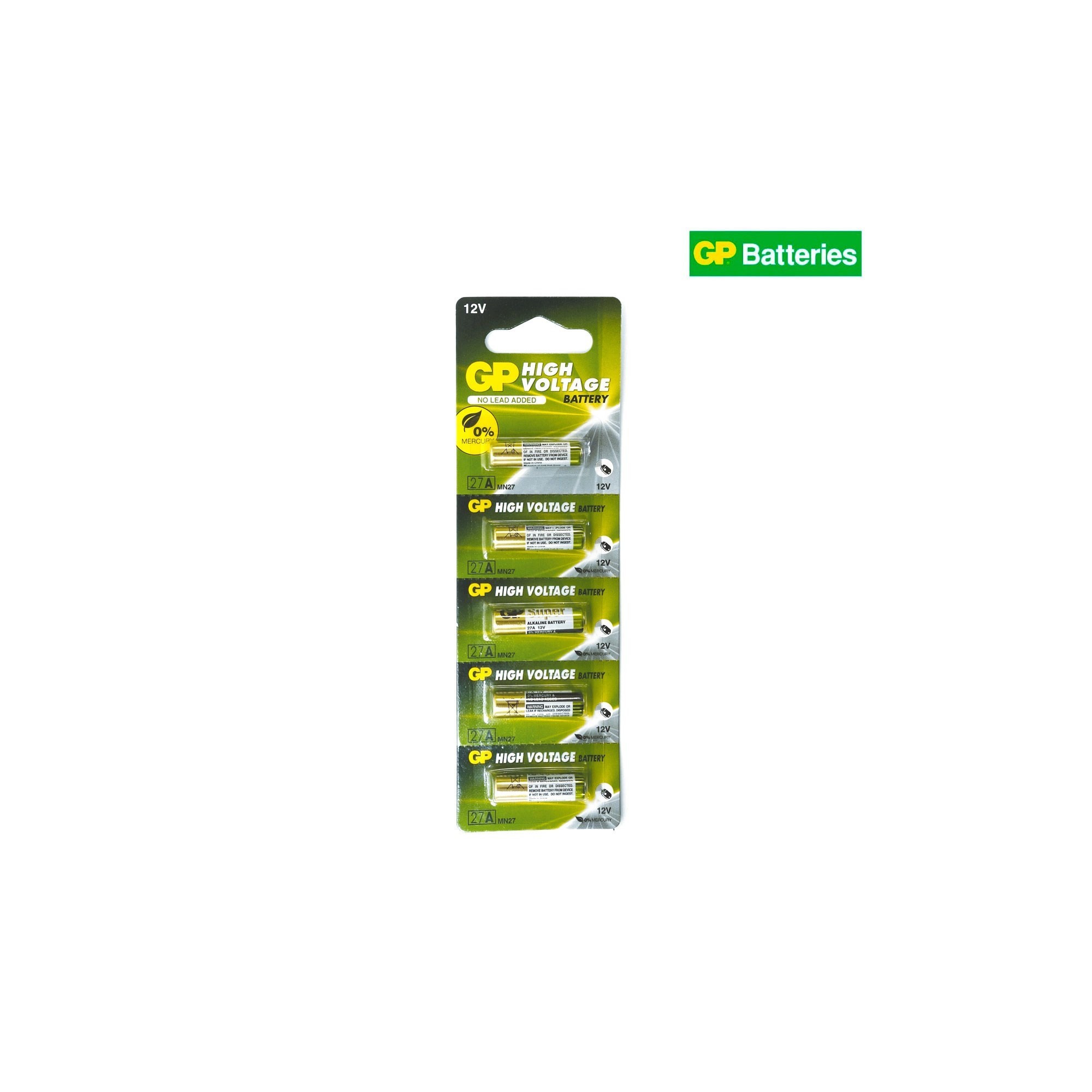 GP pile alcaline Ultra spéciale 12V, 27AF PAR  5  - 1 GP pile alcaline Ultra spéciale 12V, 27AF PAR  5  - 1