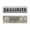 PLAQUE METAL SECURITE
