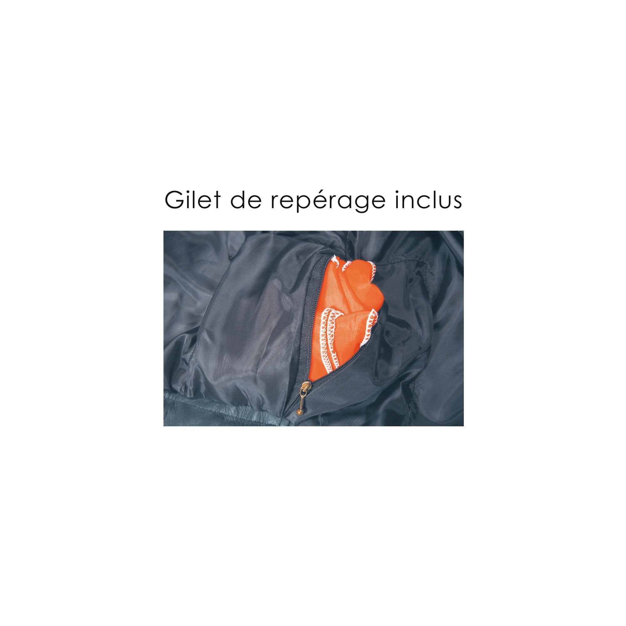 Blouson avec gilet de repérage Blouson avec gilet de repérage