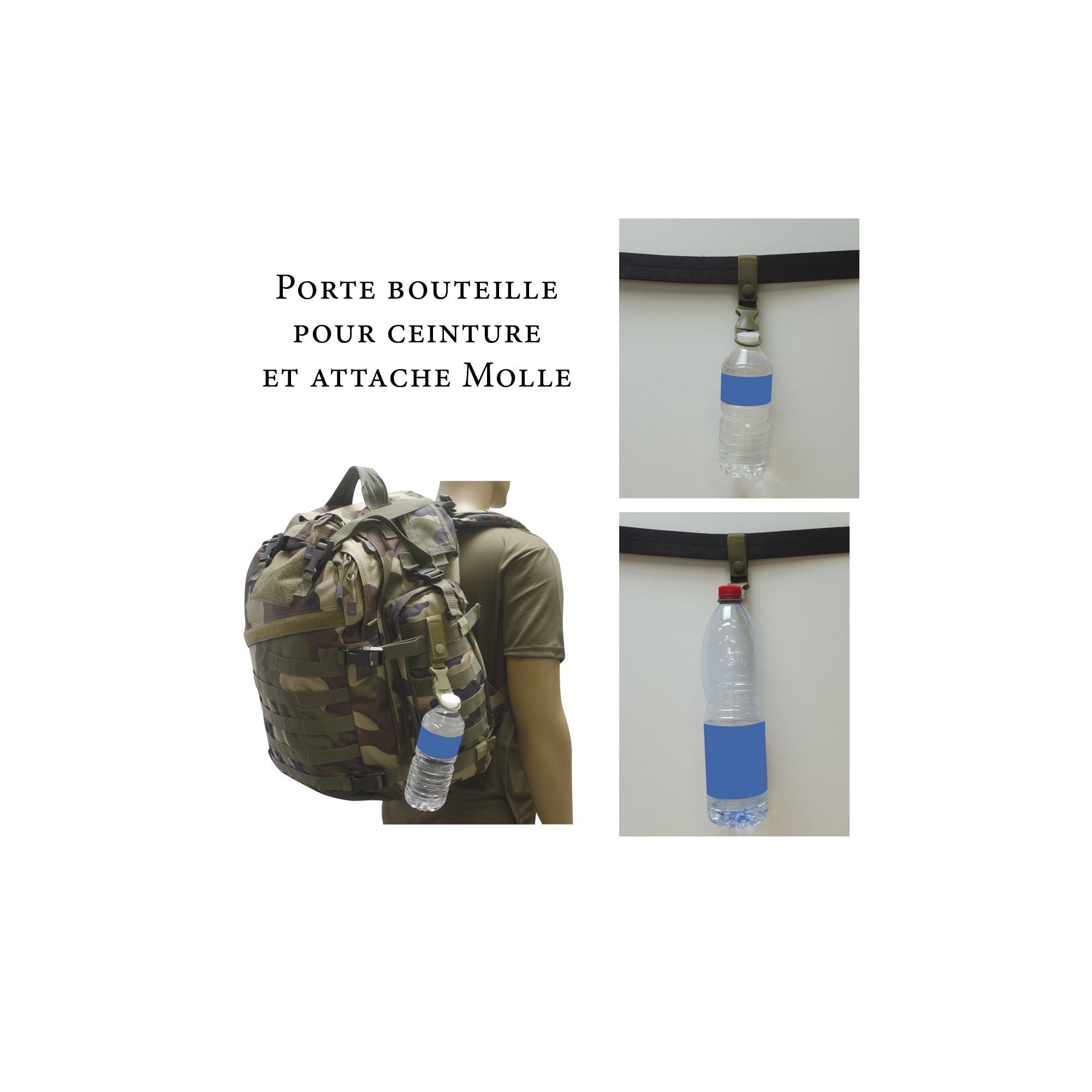 Porte bouteille pour ceinture et attache Molle  - 5 Porte bouteille pour ceinture et attache Molle  - 5