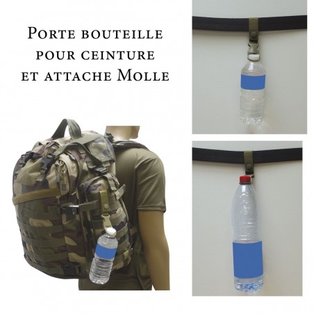 Porte bouteille pour ceinture et attache Molle  - 5