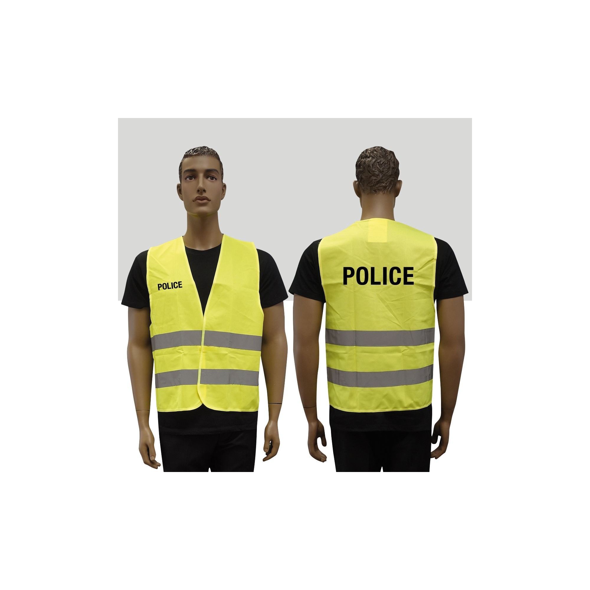 gilet fluo police