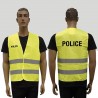 GILET FLUO HAUTE VISIBILITE POLICE  - 1 GILET FLUO HAUTE VISIBILITE POLICE  - 1