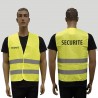 GILET FLUO HAUTE VISIBILITE SECURITE  - 1 GILET FLUO HAUTE VISIBILITE SECURITE  - 1