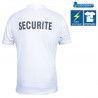 POLO COOLDRY BLANC IMPRIME SECURITE  - 2