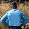 POLO BLEU MANCHES LONGUES GENDARMERIE COOLDRY MAILLE PIQUEE  - 4 POLO BLEU MANCHES LONGUES GENDARMERIE COOLDRY MAILLE PIQUEE  - 4