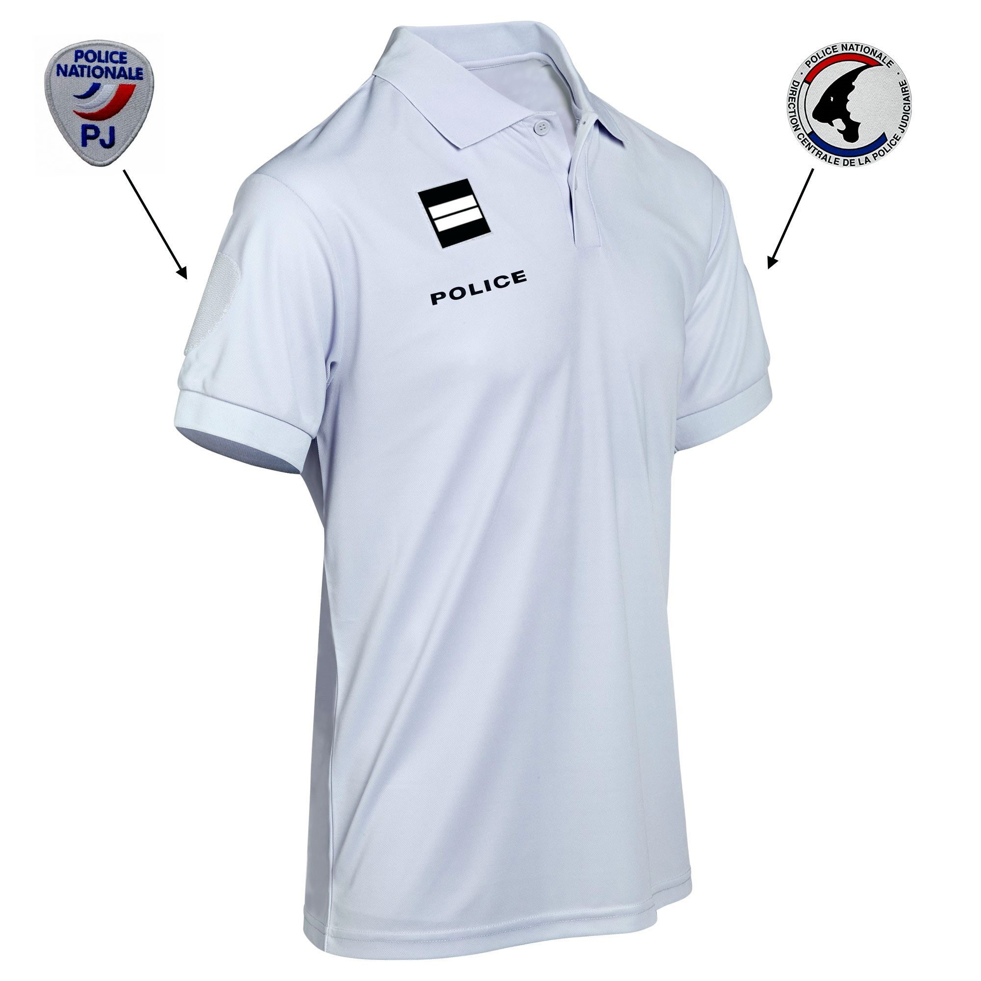 POLO POLICE COOLDRY ANTI HUMIDITE MAILLE PIQUEE  - 1 POLO POLICE COOLDRY ANTI HUMIDITE MAILLE PIQUEE  - 1