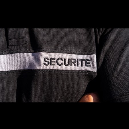 POLO SECURITE BANDE GRISE  - 3