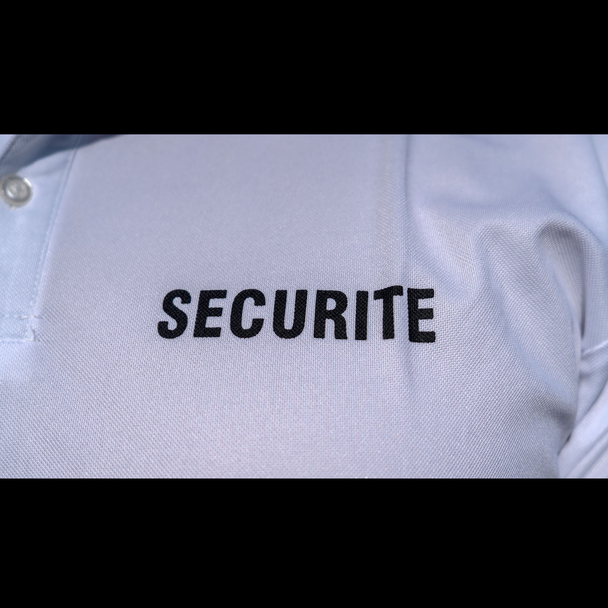 POLO BLANC MC IMPRIME SECURITE  - 3 POLO BLANC MC IMPRIME SECURITE  - 3