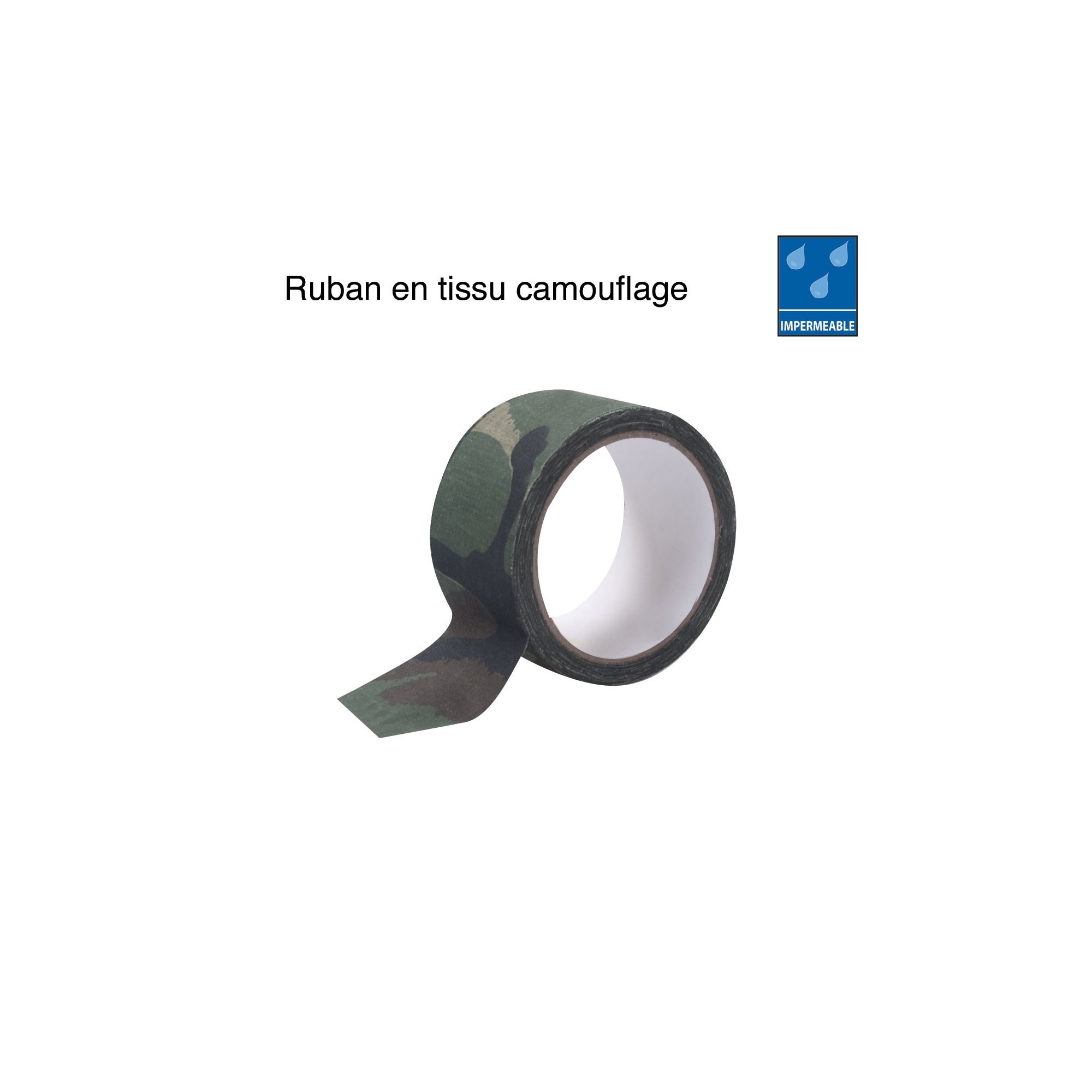 RUBAN TISSU CAMOUFLAGE ADHESIF  - 1 RUBAN TISSU CAMOUFLAGE ADHESIF  - 1