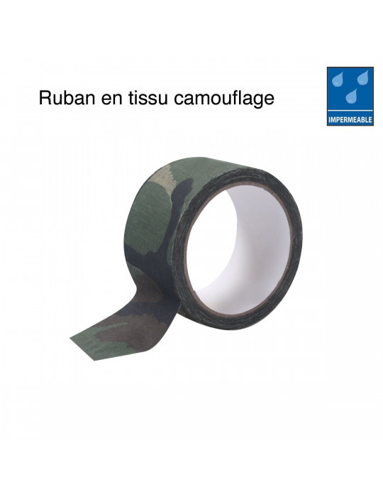 RUBAN TISSU CAMOUFLAGE ADHESIF  - 1