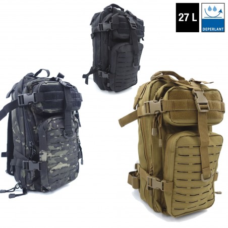 SAC A DOS ASSAULT PACK SYSTEME MOLLE DECOUPE LASER 27L  - 1