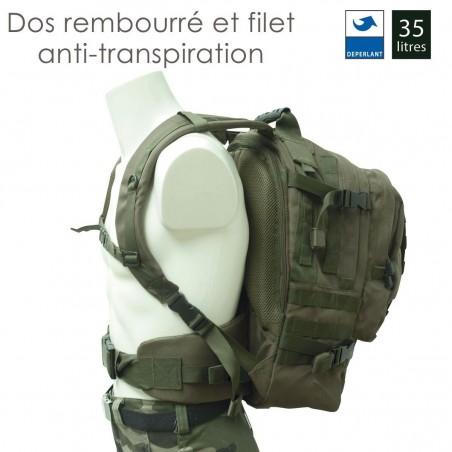 SAC A DOS TACTICAL MOLLE MILITAIRE  - 4