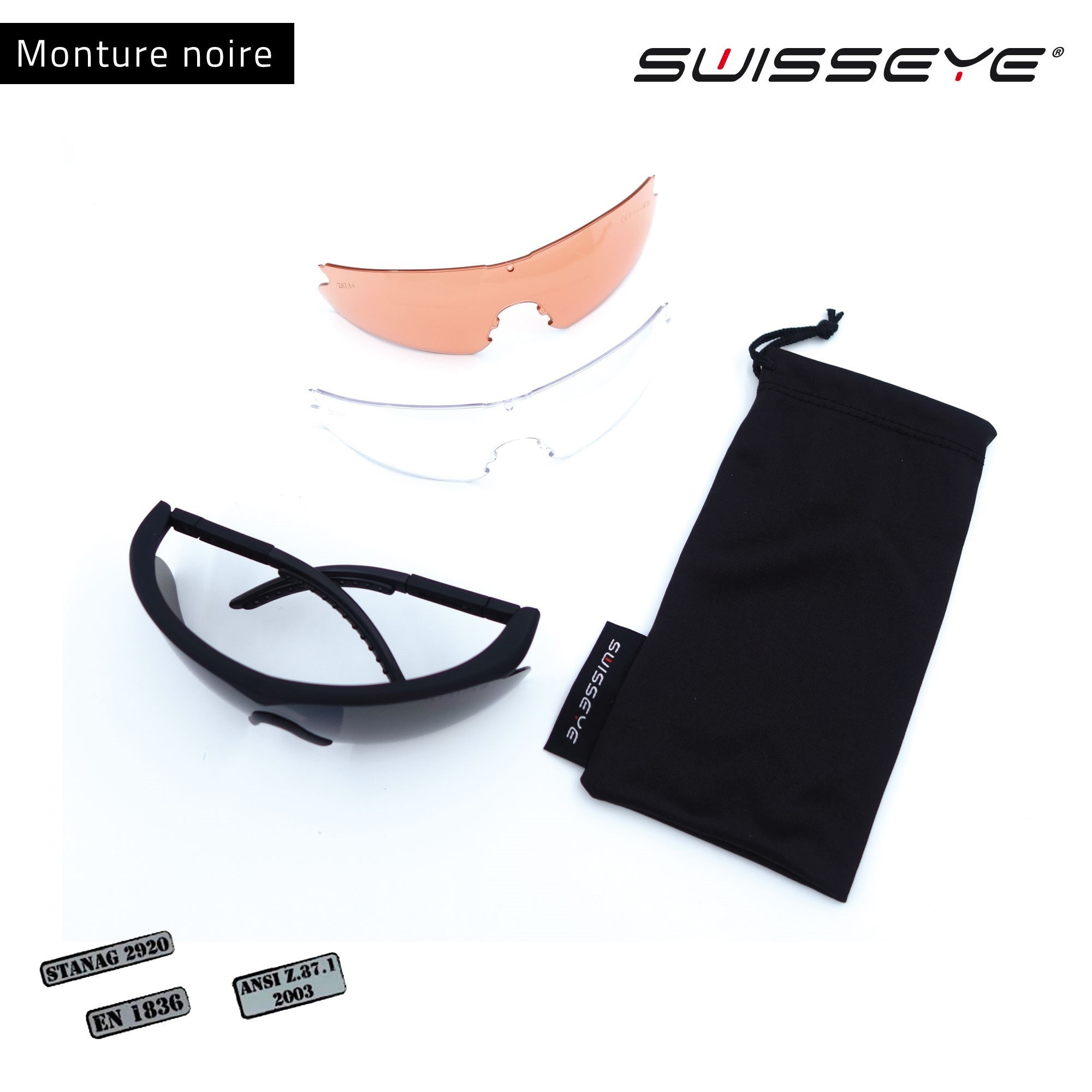 Lunettes balistiques Raptor Swisseye  - 4 Lunettes balistiques Raptor Swisseye  - 4