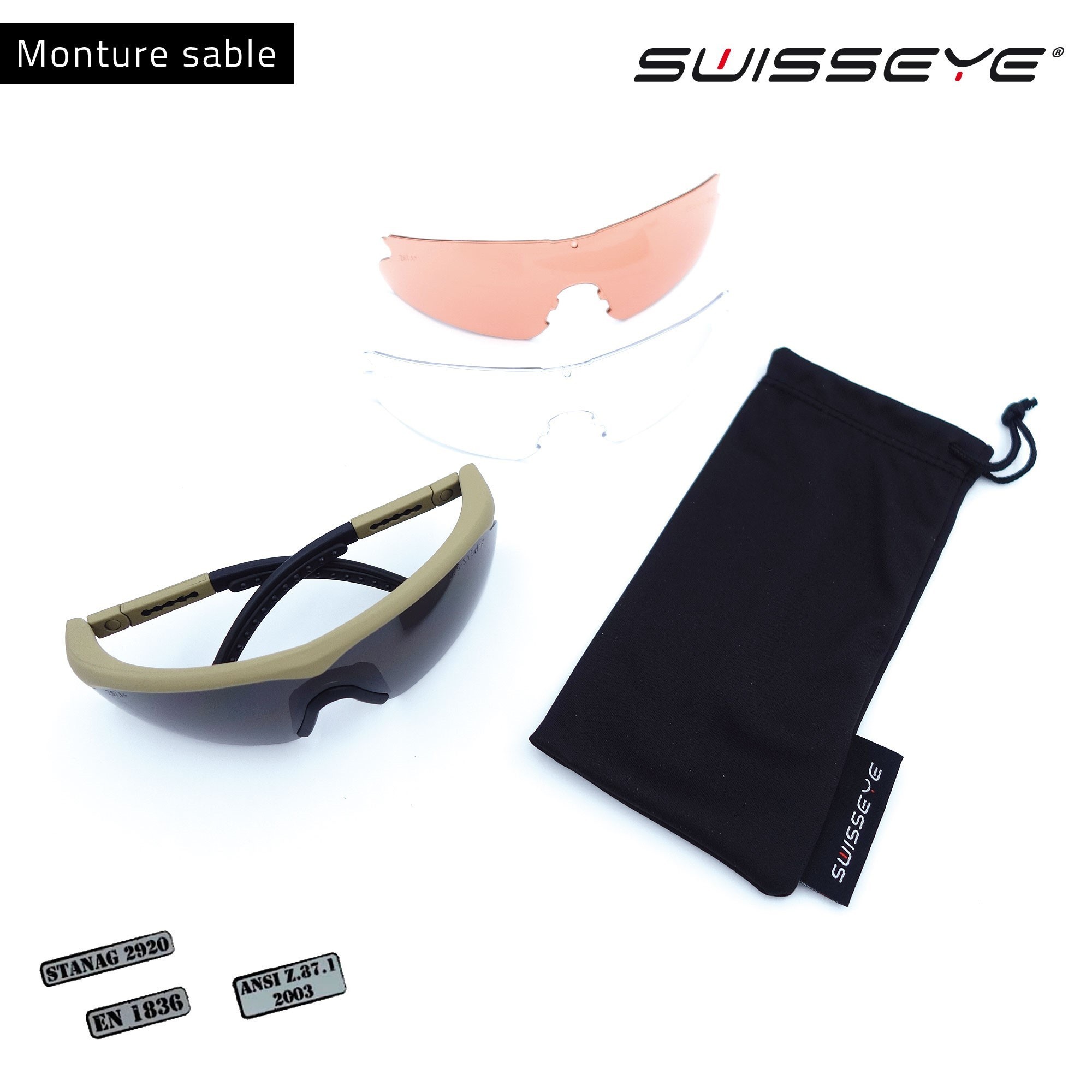 Lunettes balistiques Raptor Swisseye  - 8 Lunettes balistiques Raptor Swisseye  - 8