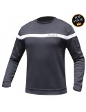 SWEAT NOIR BANDE GRISE SECURITE - 1 SWEAT NOIR BANDE GRISE SECURITE - 1