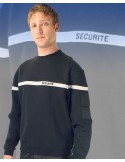 SWEAT NOIR BANDE GRISE SECURITE - 2 SWEAT NOIR BANDE GRISE SECURITE - 2