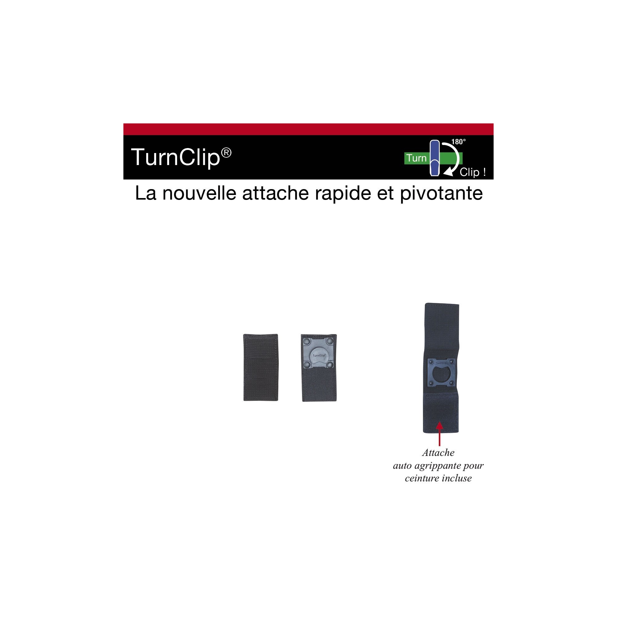 TURNCLIP PASSANTS MOLLE  - 1 TURNCLIP PASSANTS MOLLE  - 1