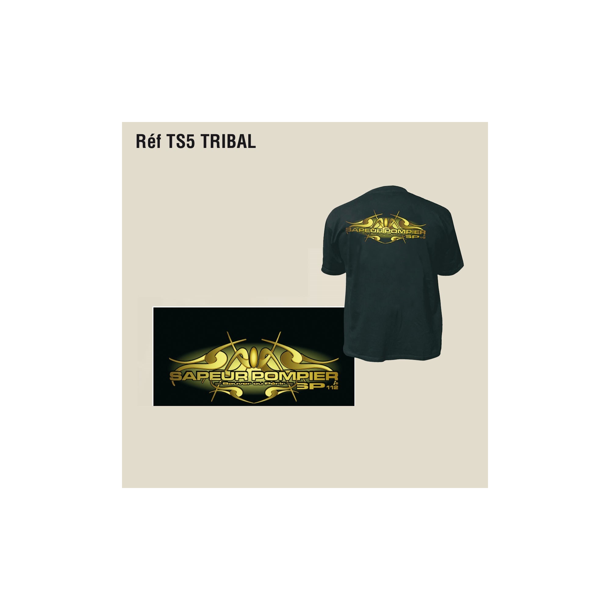 TEE SHIRT MOTIF POMPIERS  - 2 TEE SHIRT MOTIF POMPIERS  - 2