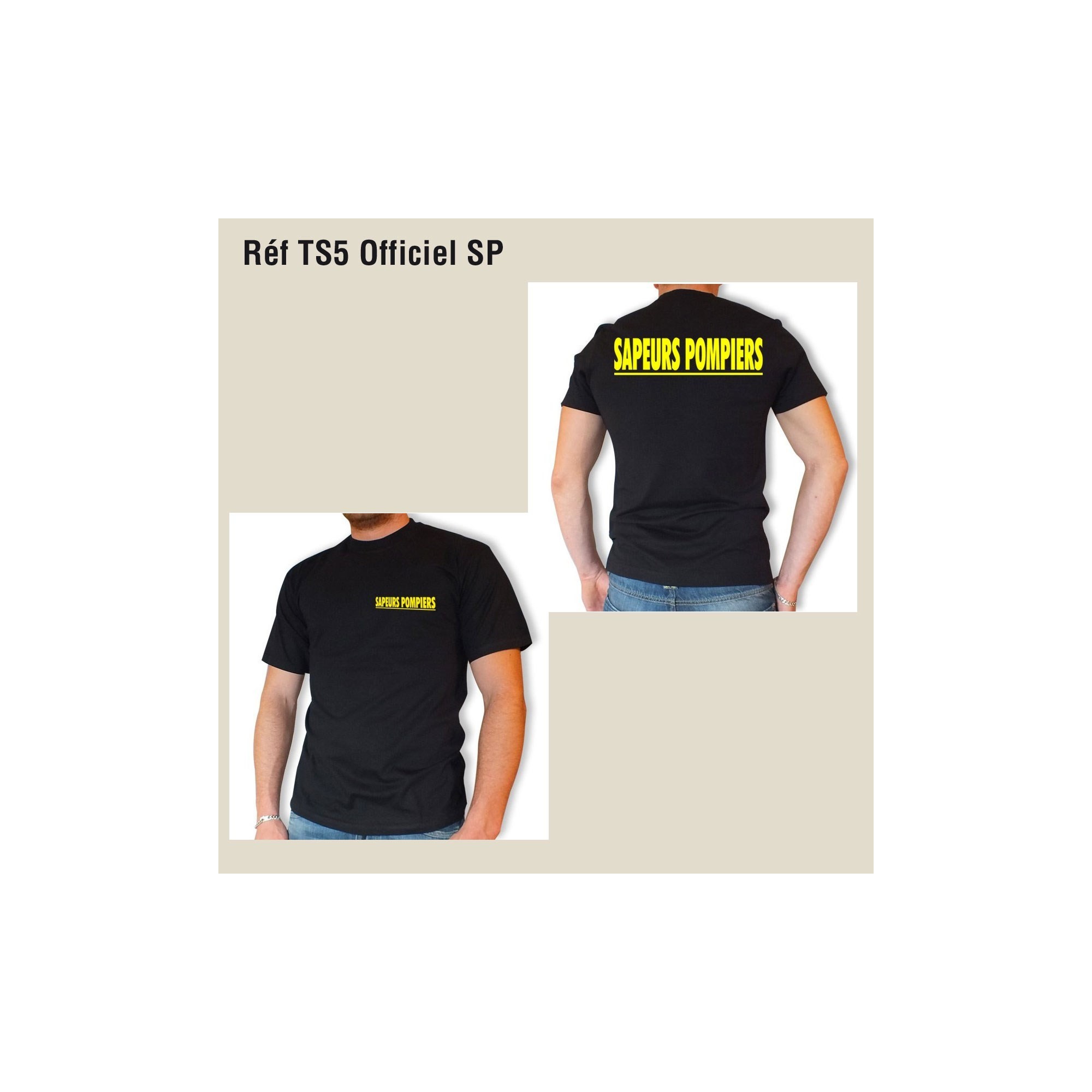 TEE SHIRT MOTIF POMPIERS  - 5 TEE SHIRT MOTIF POMPIERS  - 5