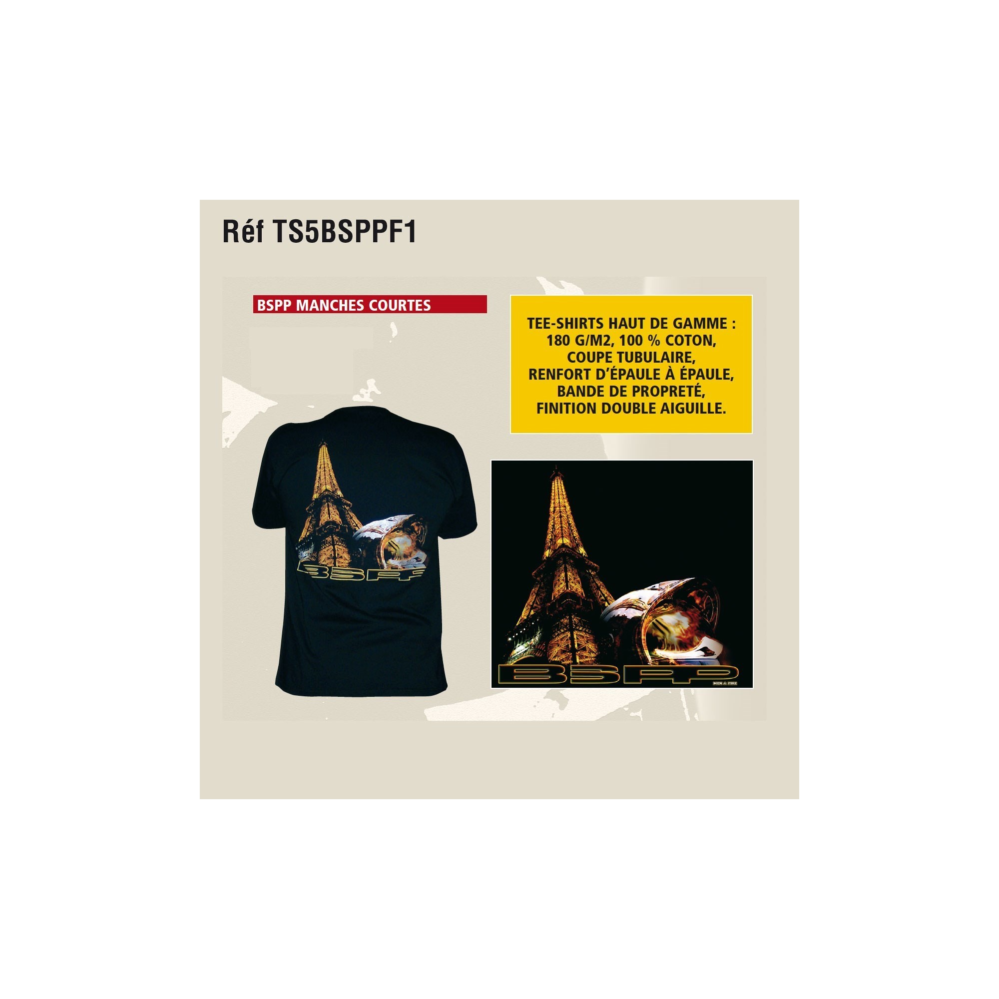 TEE SHIRT MOTIF POMPIERS  - 10 TEE SHIRT MOTIF POMPIERS  - 10