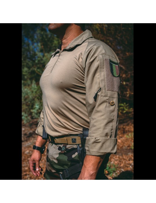 CHEMISE DE COMBAT TYPE UBAS COYOTE  - 1