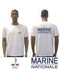 T-SHIRT FELIN BLANC MARINE NATIONALE  - 1