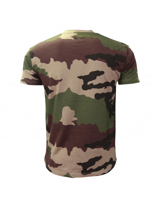 TEE SHIRT MANCHES COURTES CAMOUFLAGE SERIGRAPHIE PARA  - 2