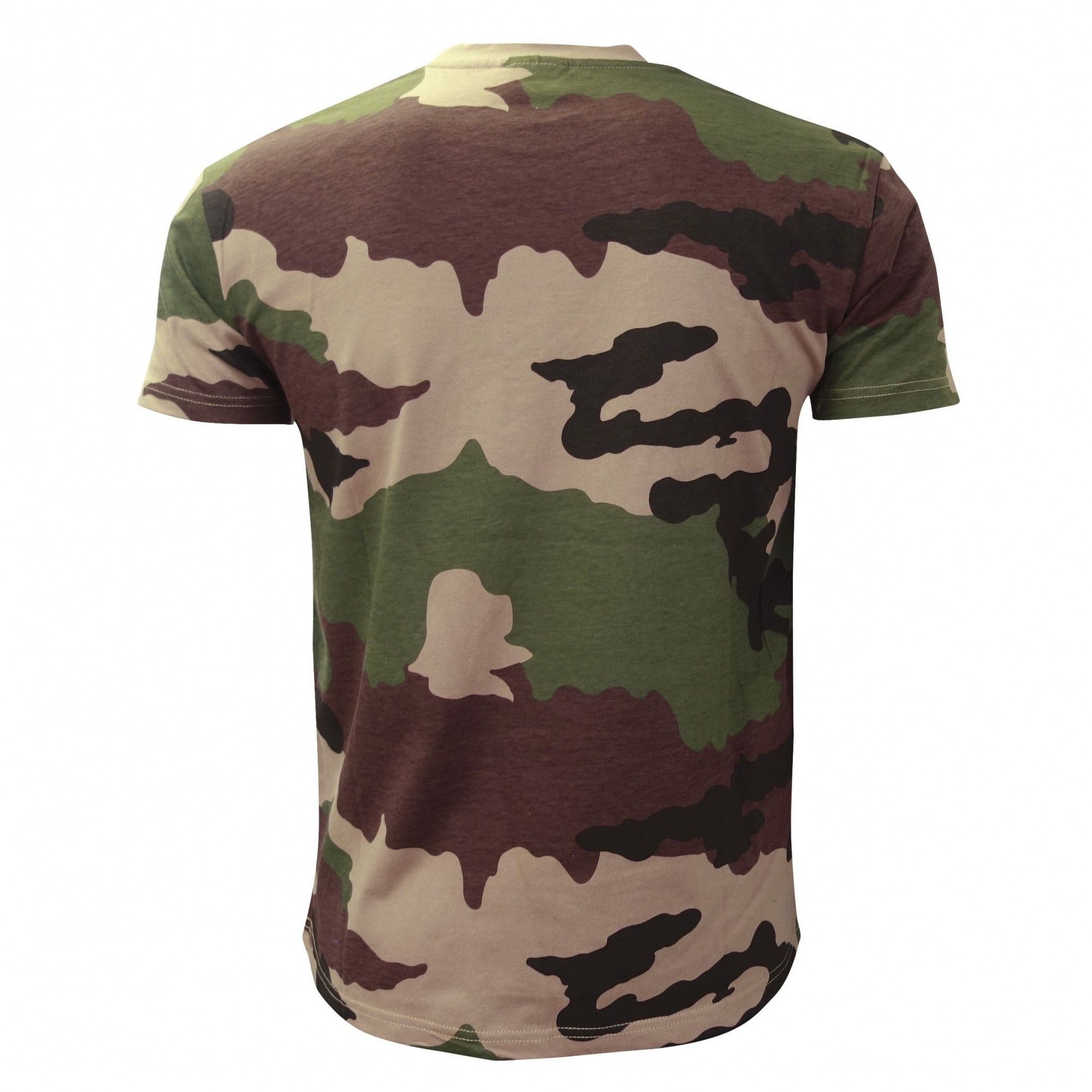 TEE SHIRT MANCHES COURTES CAMOUFLAGE SERIGRAPHIE TDM  - 2 TEE SHIRT MANCHES COURTES CAMOUFLAGE SERIGRAPHIE TDM  - 2