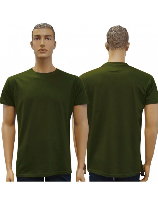 TEE SHIRT MILITAIRE VERT  - 1