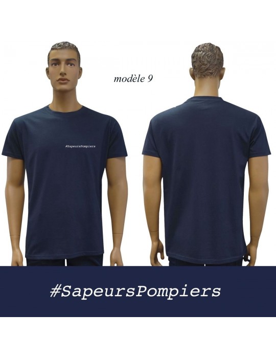 T-SHIRT MARINE IMPRIME POMPIERS : 20 modèles  - 9