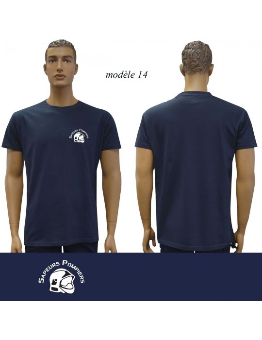 T-SHIRT MARINE IMPRIME POMPIERS : 20 modèles  - 14