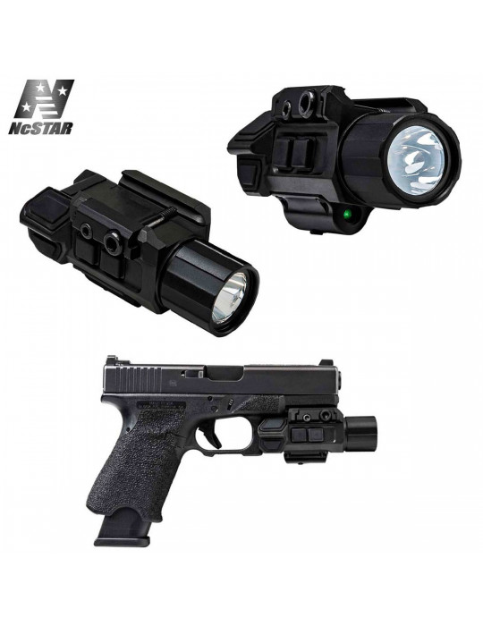 Lampe torche pour pistolet avec strob et laser vert NcSTAR  - 2