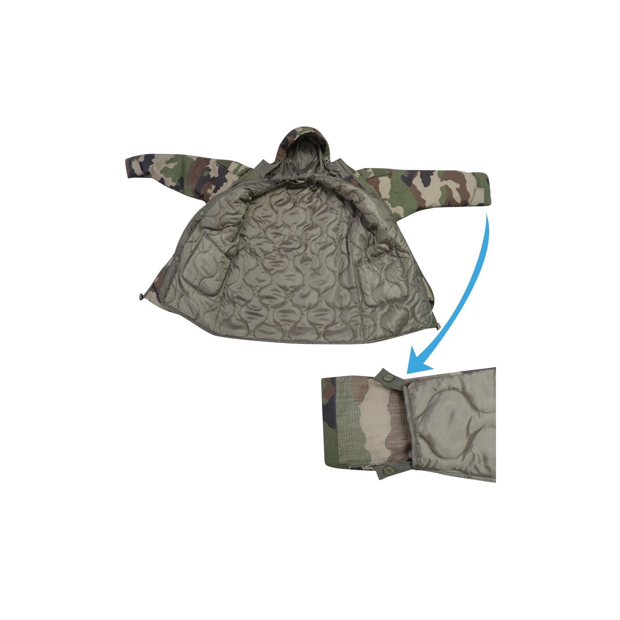 DOUBLURE MATELASSEE VESTE GUERILLA  - 3 DOUBLURE MATELASSEE VESTE GUERILLA  - 3