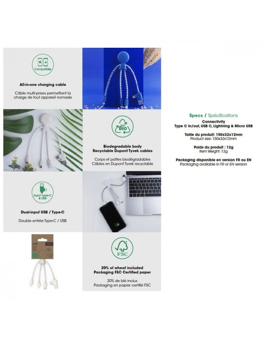 CABLE MULTI CONNECTEURS  - 2