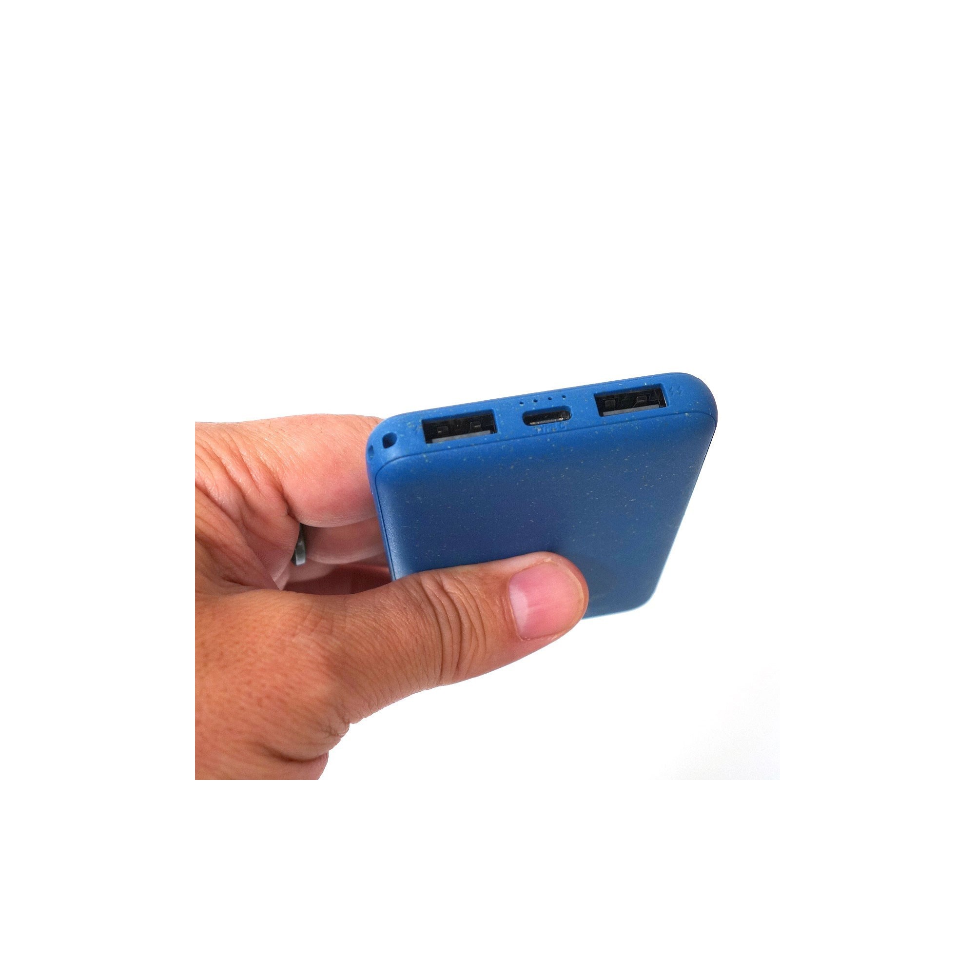 POWERPACKBIO BATTERIE EXTERNE 5000mAH BLEUE ET CABLE MULTI CONNECTEUR  - 3